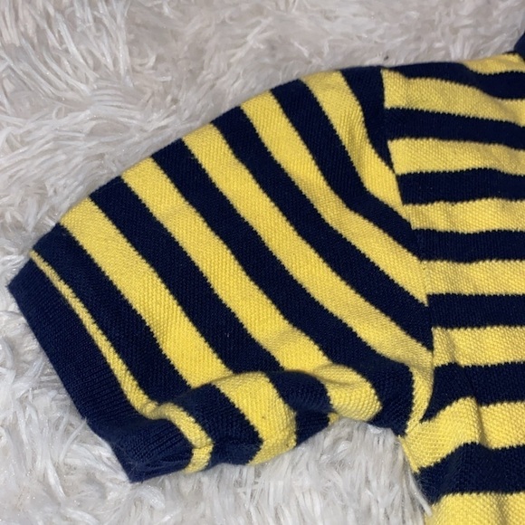 Ralph Lauren Polo yellow & navy toddler polo shirt - Picture 5 of 7
